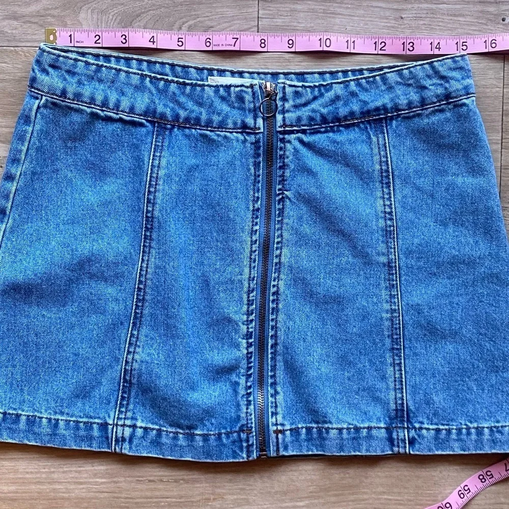 Altar'd State Zip Up Mini Skirt